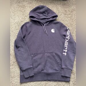 Carhartt Women's Hoodie in Deep Purple